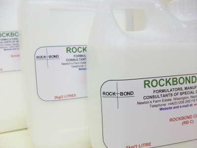Rockbond Latices are packaged in durable 1, 2, 5 and 25 litre packs for quick and easy use.