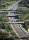 Rockbond Fastrock Concrete (RB FRC) used to repair carriageway concrete on the M25. The concrete gains a quick early strength so the motorway can be repaired over night and opened at 06:00 hours to take early morning traffic.