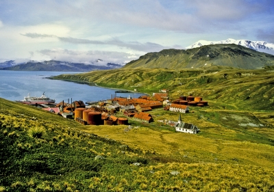 Rockbond underwater concrete used on Grytviken, South Georgia Island, Falkland Islands by the British Antarctic Survey for quick strength concrete repairs to sea defences at low temperatures. Rockbond supply concrete products for use during freezing temperatures. 